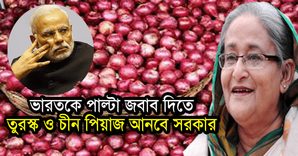 ভারতকে পাল্টা জবাব দিতে তুরস্ক ও চীন পিয়াজ আনবে সরকার