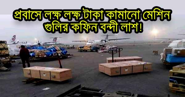 দেশে পৌঁছেছে ওমানের দুকুম শহরে সড়ক দূর্ঘটনায় নিহ'ত প্রবাসে লক্ষ লক্ষ টাকা কামানো মেশিন গুলির কফিন বন্দী লা'শ!