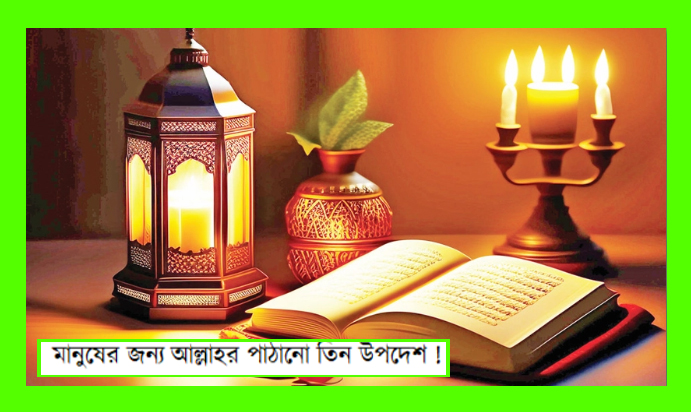 মানুষের জন্য আল্লাহর পাঠানো তিন উপদেশ